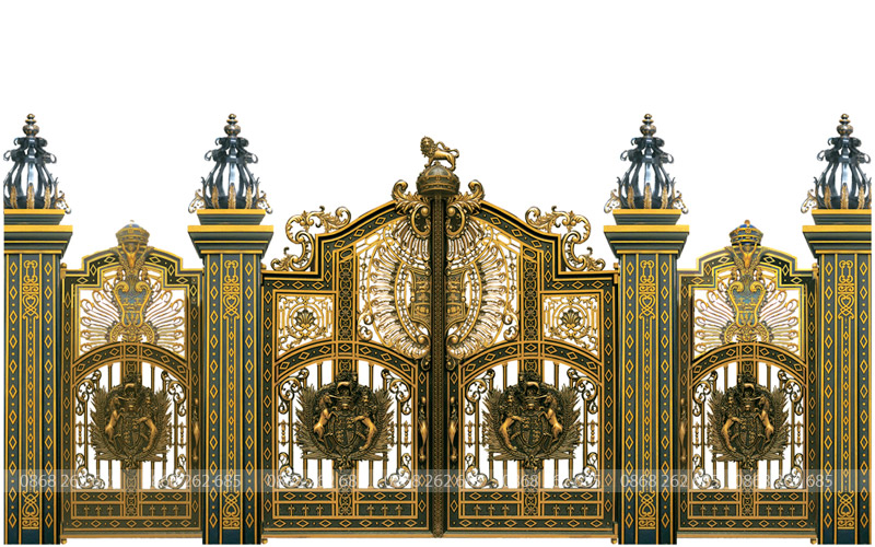 Cổng nhôm đúc - MQP67: Mẫu Cổng nhôm đúc Buckingham